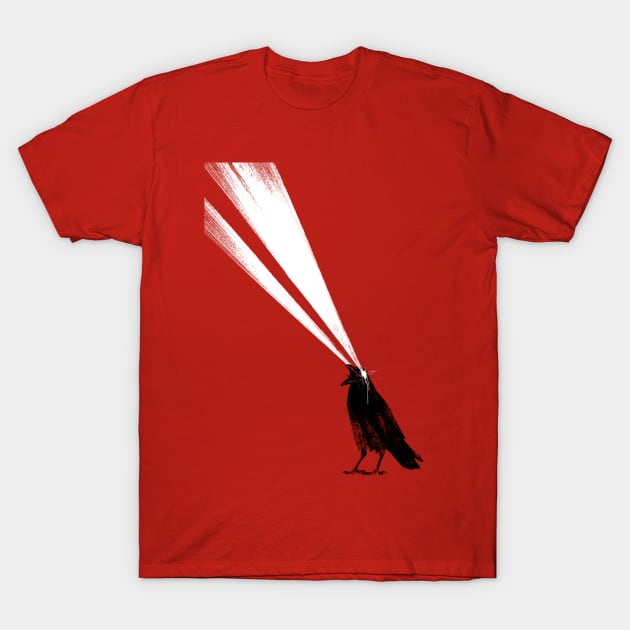 Laser Crow T-Shirt by astronaut